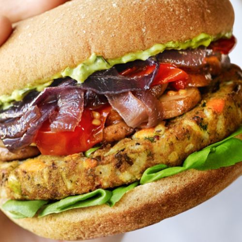 Mushroom Risotto Veggie Burgers